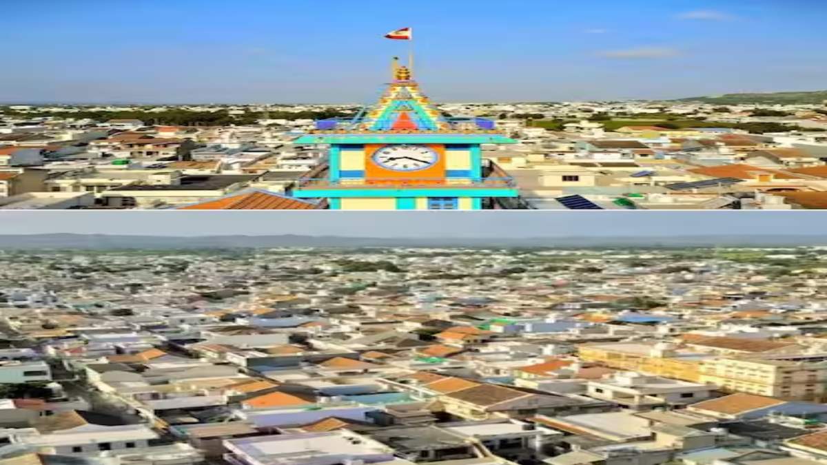 Areal view of madhapur village
