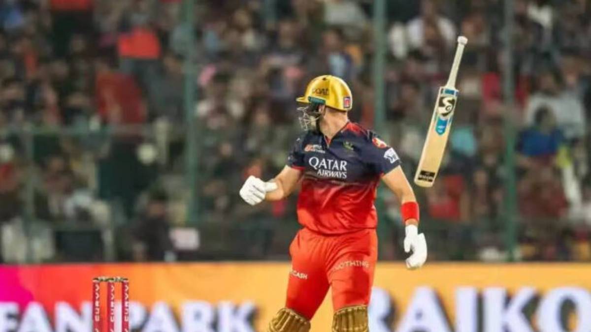 IPL 2025: Bat of Liam Livingstone in air 